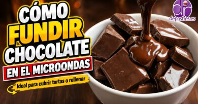 chocolate fundido en microondas