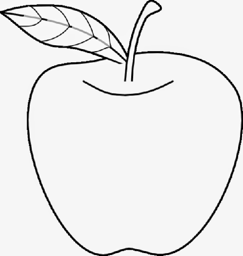 dibujo de una manzana